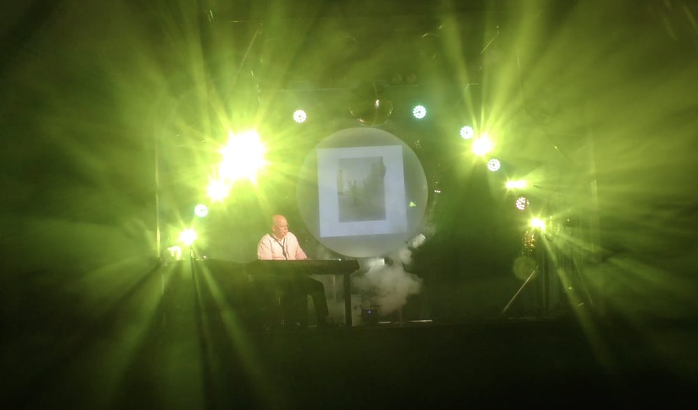 Wish You Were Here — projection screen, full lighting rig